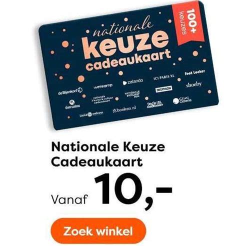 nationale keuze cadeaukaart 2022.